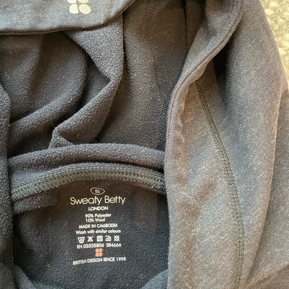 Women’s small sweaty Betty pullover navy/charcoal - Picture 4 of 5